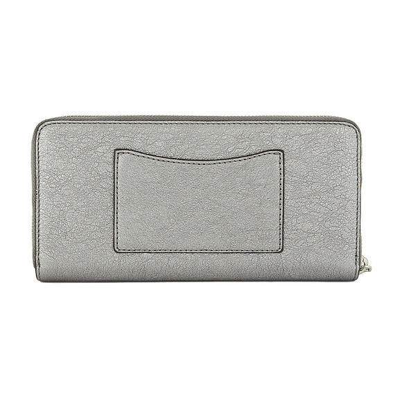 Money Pieces Pocket Pewter Leather Zip Wallet - Picture 2 of 4